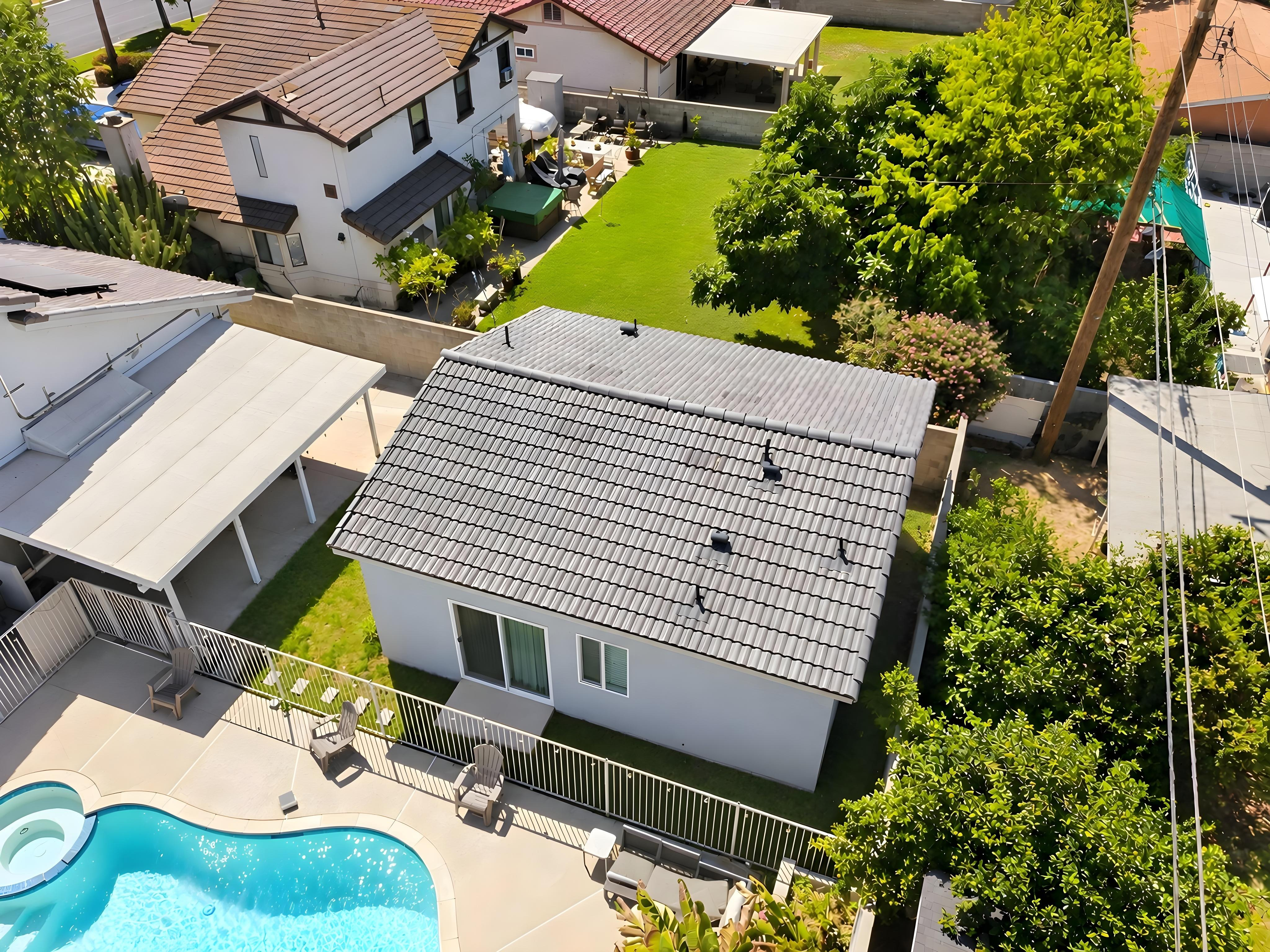 Detached ADU, aerial